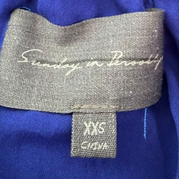 Anthropologie Sunday in Brooklyn One-Shoulder Bubble Mini Dress Women's XXS Blue - Picture 3 of 8